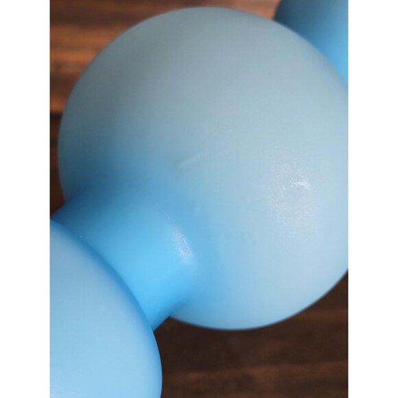 Carlo Moretti Murano Hooped Vase Satinato Satin Finish Rare MCM Blue Opaline - Picture 7 of 9